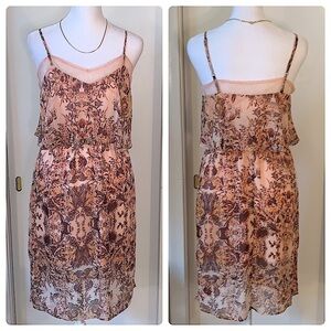 BCBGeneration Spaghetti Strap Tiered Dress- NWOT